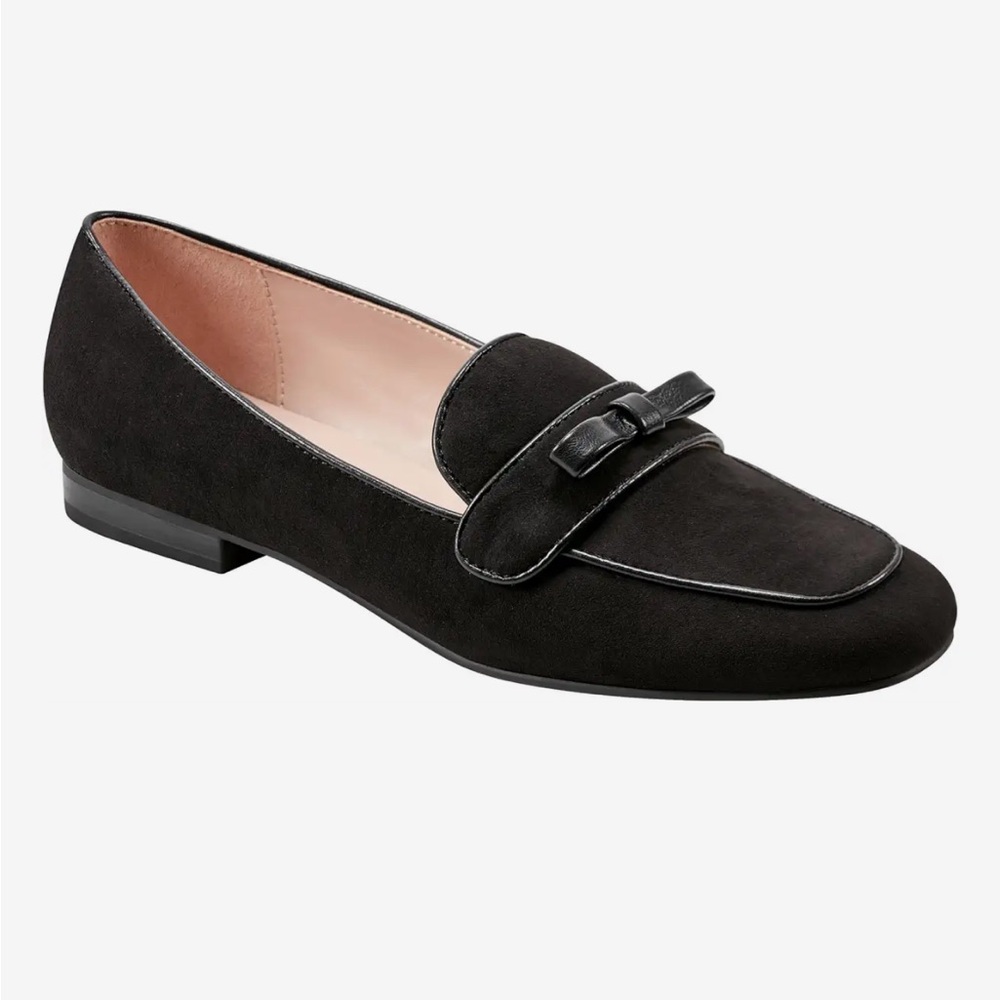 Bandolino  Meona Black Suede Loafers Size 5 NIB